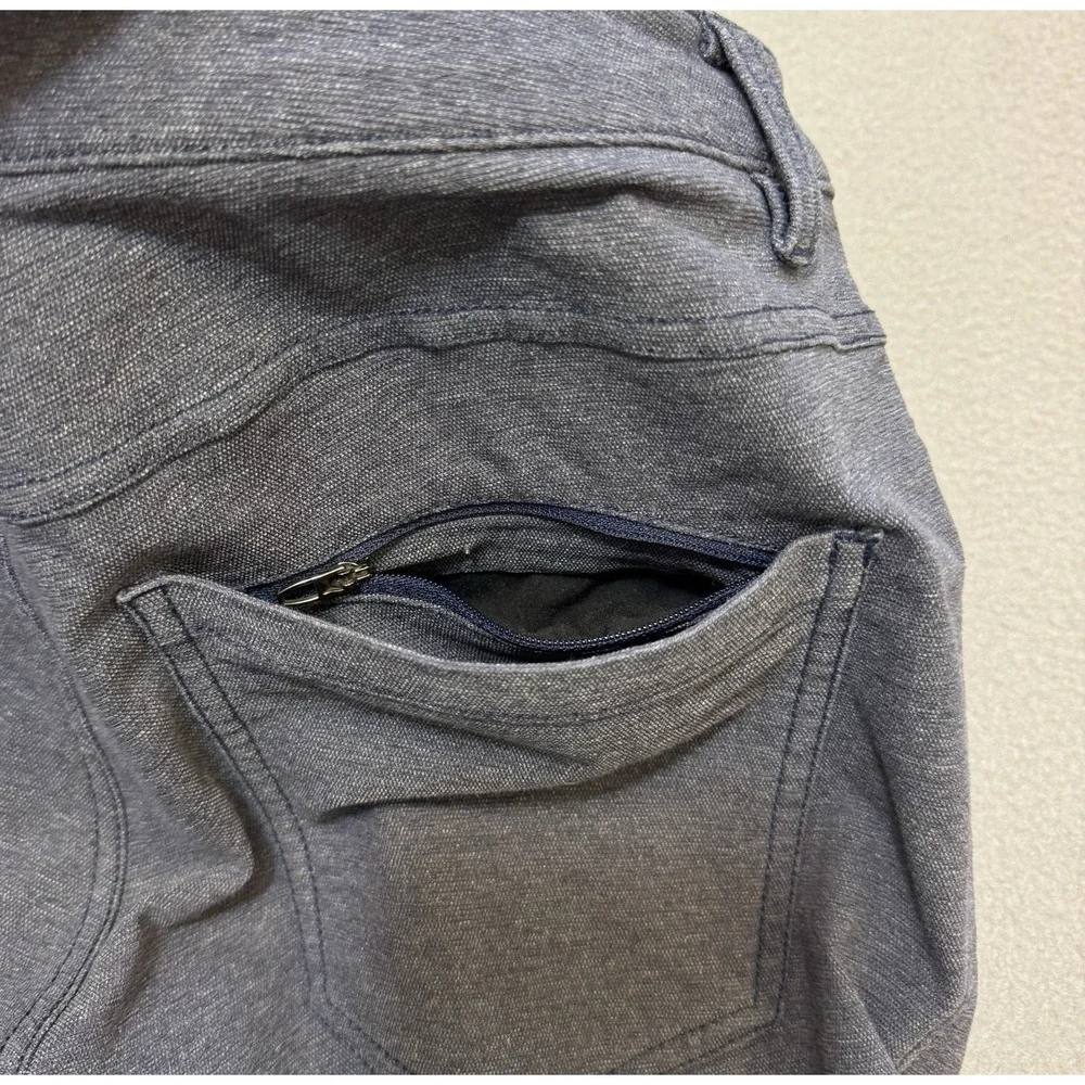 LULULEMON ABC Pant Skinny Tech Canvas Men 33 Blue Stretch 5992S